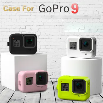 

For Go Pro 9 Accessories Action Camera Case Protective Silicone Skin Full Cover Shell Sport Action Camera Box Waterproof Case