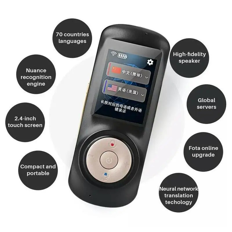 

Smart Portable Instant Voice Translator Support 70 Countries Language Two-way Translation Multi-Language Translator Voice