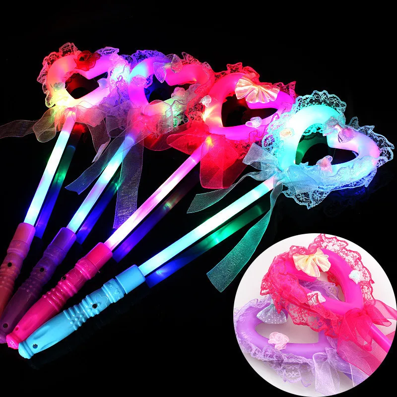 

1PC Christmas Unique Light Flash Toys for Children Luminous Cartoon Lollipop Light-up Toys Stick Christmas Gifts Free Shipping