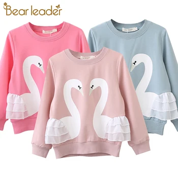 

Bear Leader Girls Sweaters New Girl Winter Clothes Knitted Wool Kids Sweater Cartoon Owl Pattern Kids Embroidery Clothing