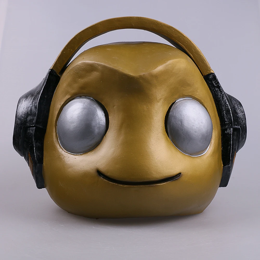 Hot Game OW Mask Cosplay Lucio Masks Latex Skin Full Head mask Helmet Gold Silver Adult Halloween Party Prop (21)