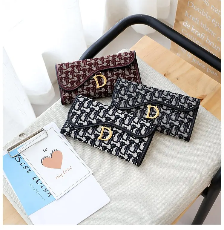 

New Style WOMEN'S Purse Clutch Europe And America Retro Fashion Long Short Wallet