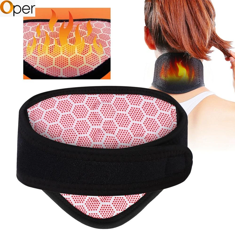 

Tourmaline Magnetic Self-heating Therapy Neck Support Collar Neck Wrap Belt Pain Relief Heating Neck Guard Support For Woman Man