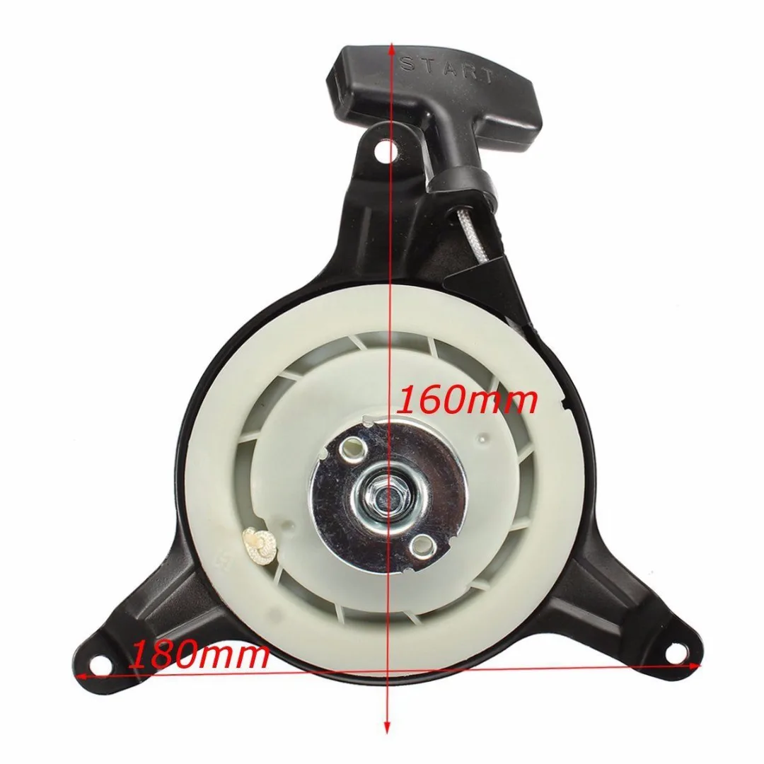 DWZ New Recoil Pull Starter For GXV120 GXV140 GXV160 HRU195 HRU215 Lawn Mower Black