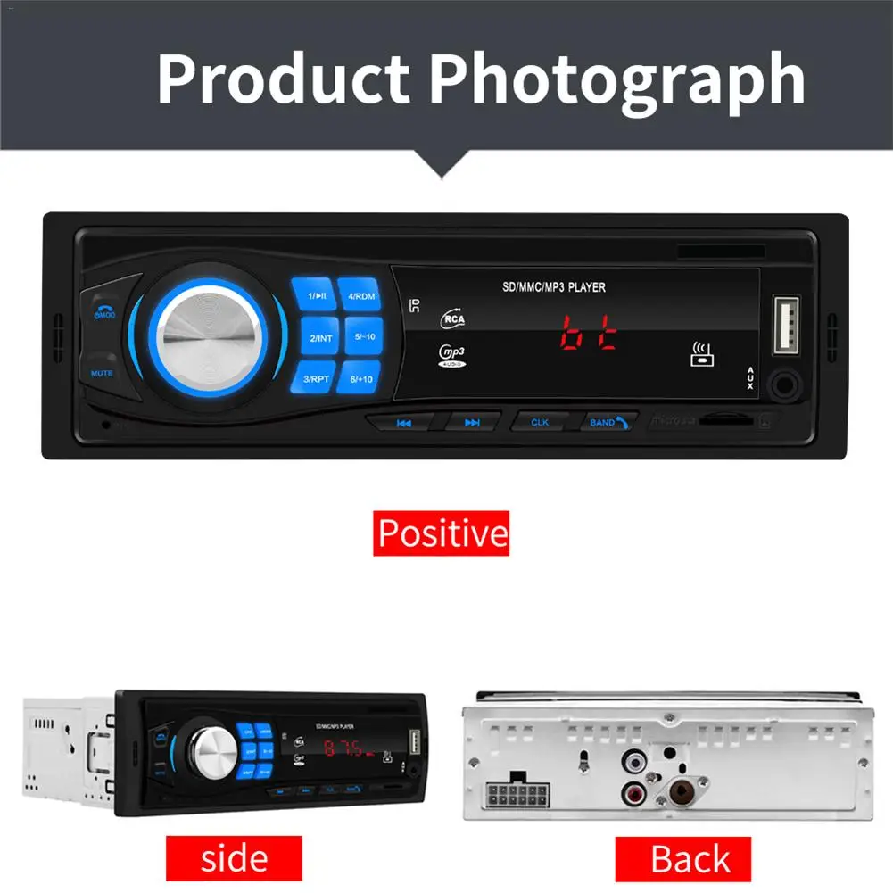 12V автомобиль радио FM радио Bluetooth стерео проигрыватель Дистанционное Управление SD USB AUX MP3 плеер