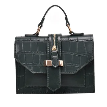 

Stone Pattern PU Leather Solid Color Crossbody Bags For Women 2019 MINI Chain Shoulder Messenger Bag Lady Handbags