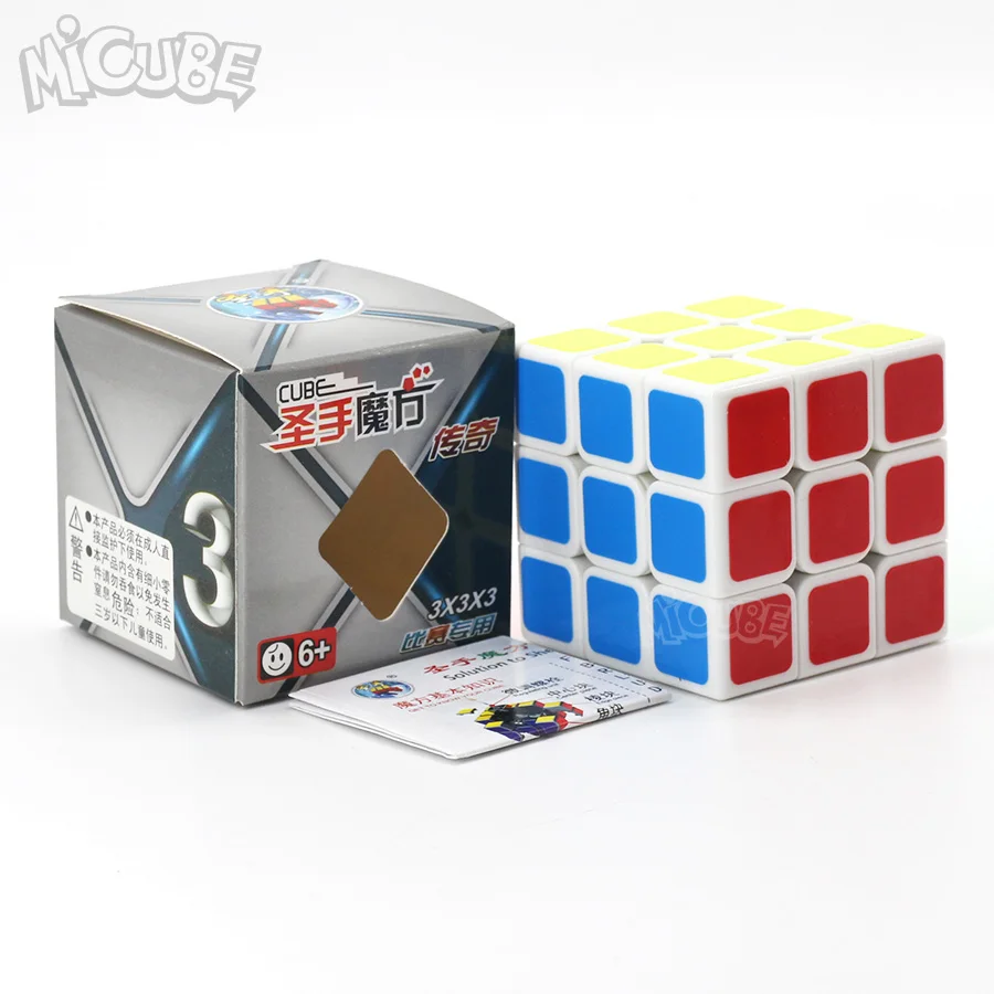Shengshou Legend 3x3 магический куб скоростная головоломка Черно белая наклейка 56 мм