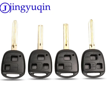 

jingyuqin 2/3 Buttons Remote Case Car Key Shell Fob For Toyota Yaris Carina Corolla Avensis Cover Toy47