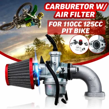 

22mm PZ22 Carburetor With 38mm Air Filter For 110cc 125cc CRF SSR Sunl Taotao Pit Bike ATV