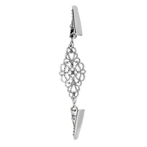 Cardigan Clip Fasteners for Clothes Clothespins Scarf Clip Brooch Sliver Pin Buckle Clip Holder Women Dress Jewelry