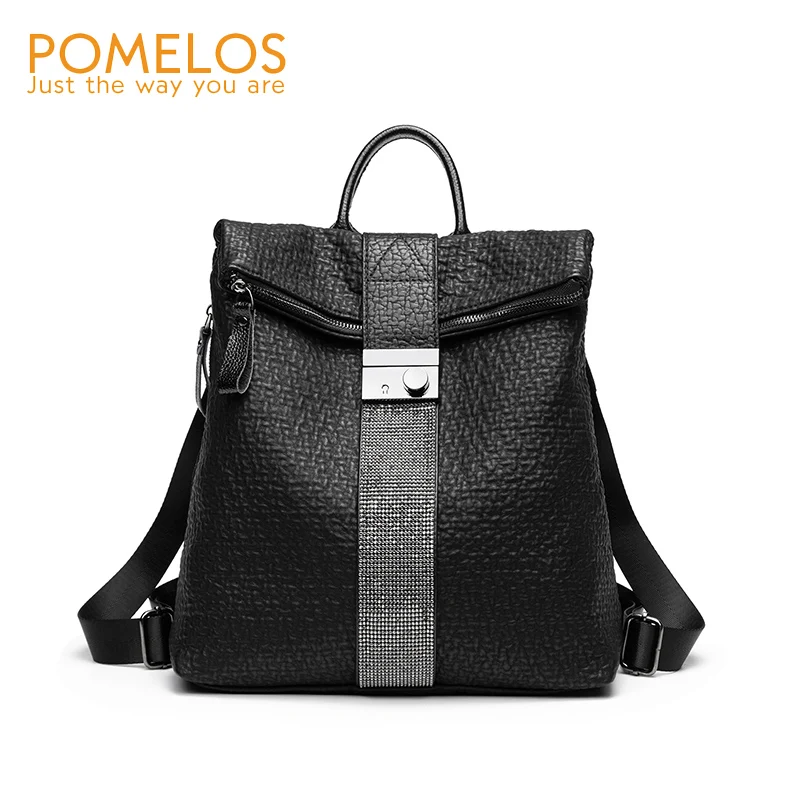 

POMELOS Fashion Backpack Women High Quality Soft PU Leather Luxury Designer Ladies Backpacks Anti Theft Backpack Travel Bagpack