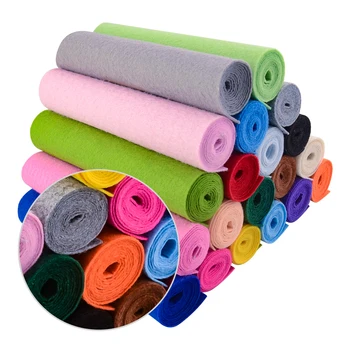 Feuille de tissu en feutre Non tissé de dureté moyenne, 1.0mm d'épaisseur, 20x90cm, pour bricolage, couture, artisanat, accessoires, matériel Patchwork 1