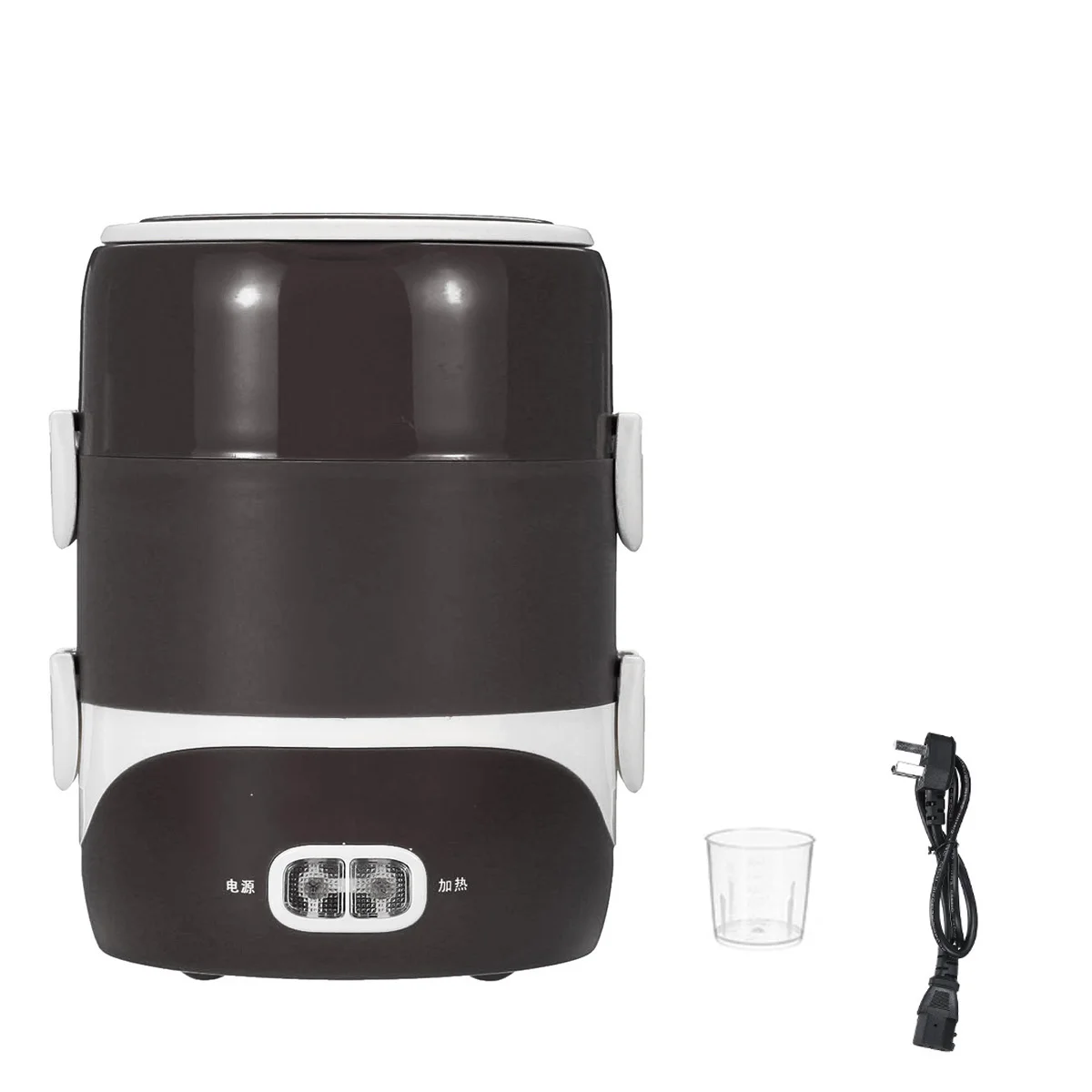 

Portable 2.0L 3-Layers Lunch Box Mini Electric Rice Cooker Steamer Meal Thermal Heating Automatic Food Container Warmer Cooking