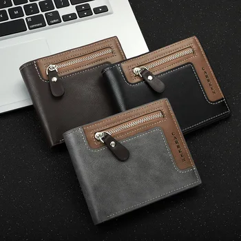 

2019Cross-Border Multi-Purpose Wallet Retro Fashion Business Wallet Direct New Men's Wallet Customizable