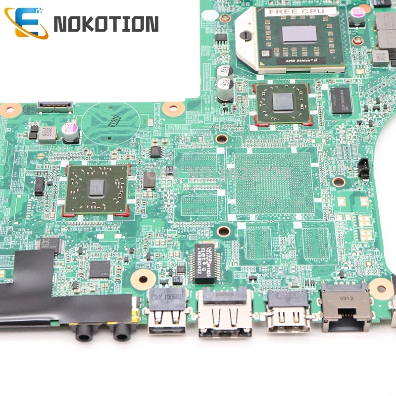 NOKOTION 615688-001 DA0LX8MB6D1 для hp DV7 DV7T DV7-4000 Материнская плата ноутбука Разъем S1 DDR3 Бесплатный процессор
