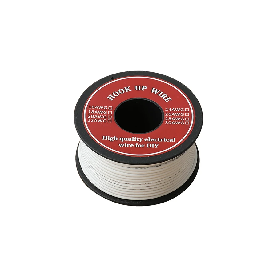 Electrical Wire UL3239 26AWG Tinned Copper Stranded Wire Soft Silicone Insulator -60? to 180? 3KV Hook-up Wire 6 Colors