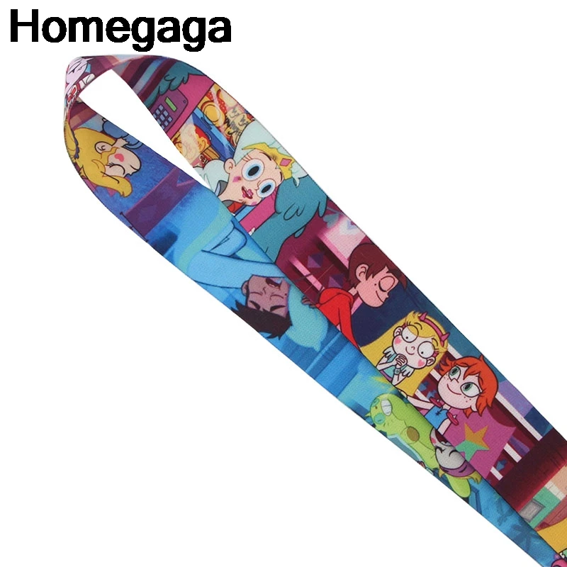 Homegaga Star vs the Force of Evil Lanyards шейный ремешок id держатель для телефона ожерелье для ключей нагрудные опознавательные Значки для идентификации владельцев лент D2325