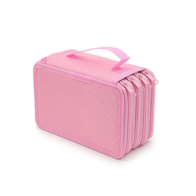 Pink Kawaii сумка для карандашей высокой емкости, креативная сумка для карандашей с 72 отверстиями, сумка для карандашей для девочек, подарок, школьные принадлежности, школьные канцелярские принадлежности - Цвет: Pink