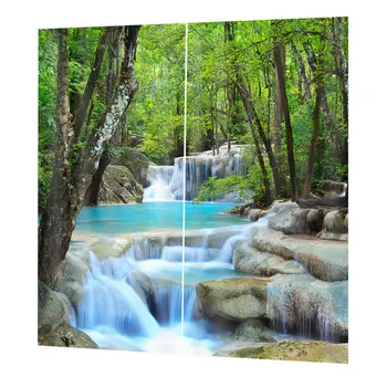 

Top Blackout Curtain Panel Window Screening Window Drapes 170*200cm FJ37 Elegant Room Decorative Curtains