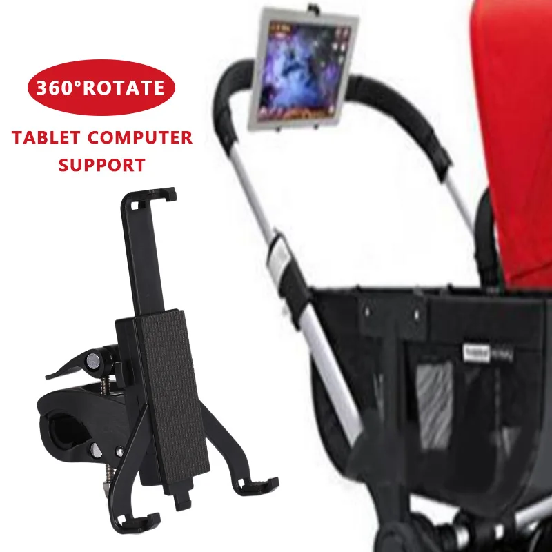 

Ephex Useful Black Stroller Organizer Tablet Holder Creative Organizer Tablet Stand Rotatable Trolley Movie