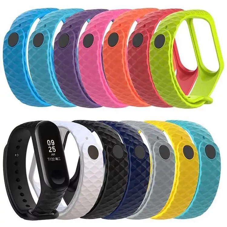 Стильный красивый ремешок для Xiaomi mi, 3 ремешка, сменный ремешок для mi Band 4, смарт-аксессуары, браслет Xiao mi Band