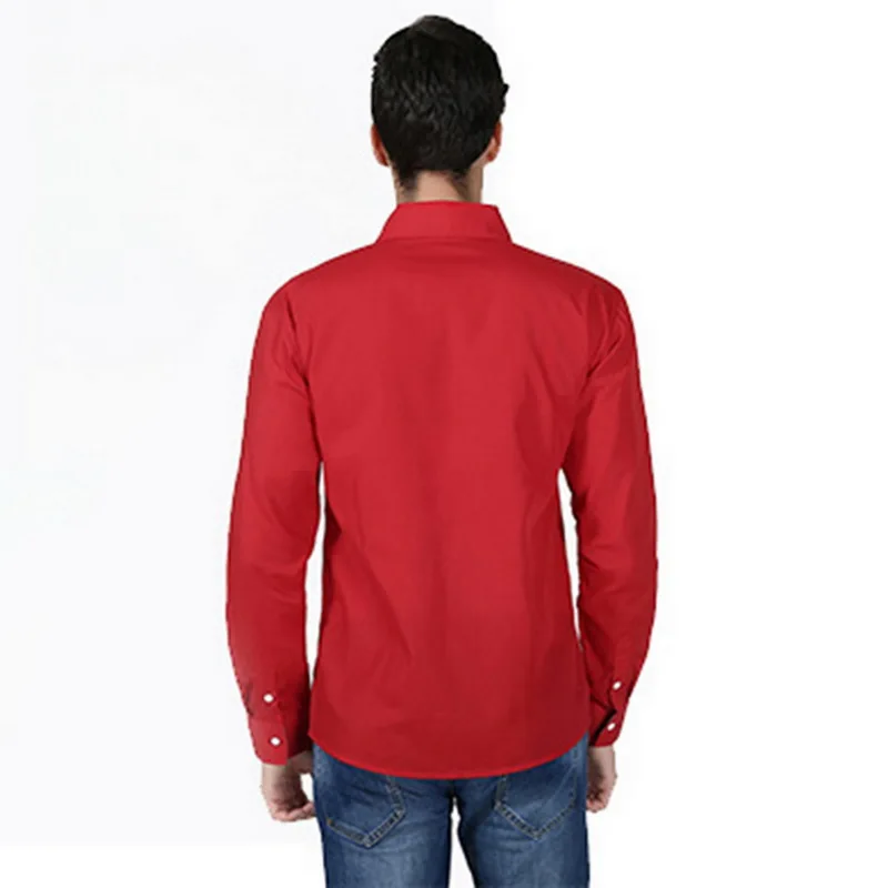 HEFLASHOR Мужские Рубашки s Camisa Masculina рубашка с длинными рукавами для мужчин корейский тонкий дизайн формальная повседневная мужская рубашка больших размеров M-4XL
