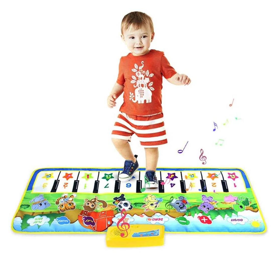 

Kids Play Piano Gym Mats Baby music carpet / baby play mat / Baby Kid Child Piano Musical Carpet Education Learning Toys 100x36c
