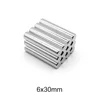 5~60PCS 6x30 mm Thick Strong Cylinder Rare Earth Magnet 6mm*30mm Round Neodymium Magnet 6x30mm Small Magnet Disc 6*30 mm N35 ► Photo 3/6