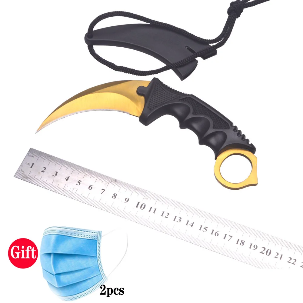Новое поступление практичные уличные ножи CSGO Karambit ударные для выживания боевые