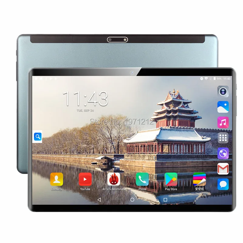  Global Version Free shipping10 inch Tablet PC Octa Core 6GB RAM 128GB ROM 4G LTE Android 9.0 WiFi 1