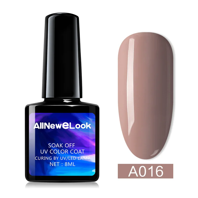 A016 Набор из полигеля allneweook для ногтей, УФ Гель-лак для художника, светодиодный акриловый лак для ногтей, долговечный, не впитывается, 8 мл, 120 цветов - Цвет: A016