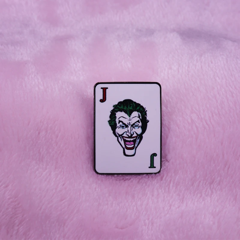 Игровая карта Джокер с эмалью pin DC Comics Batman fans прекрасный подарок|Броши| |