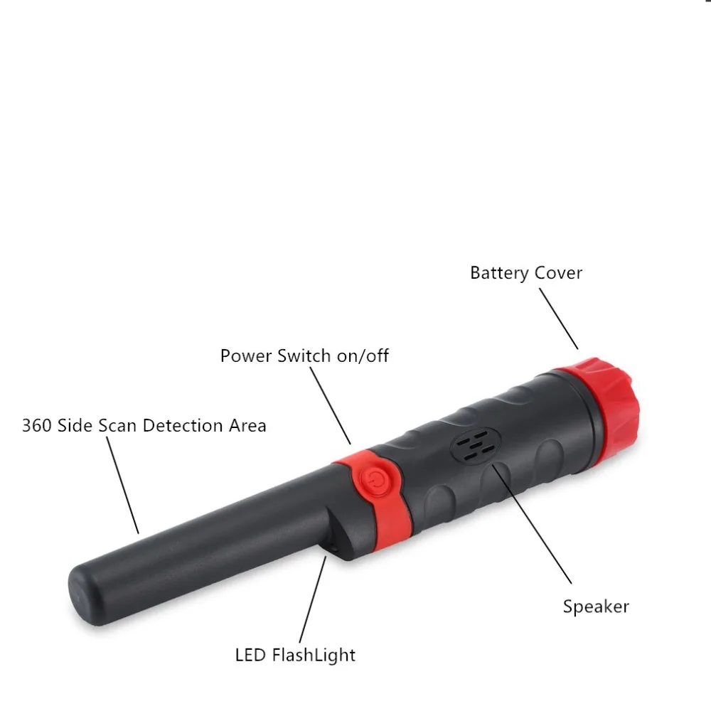 Обновленный металлоискатель pinpointer водонепроницаемый ручной металлоискатель с браслетом