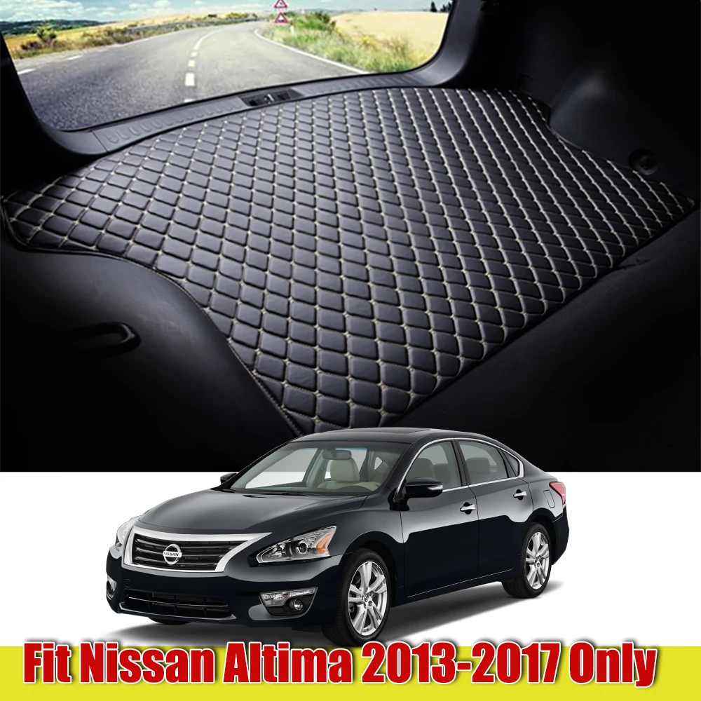 Для Nissan Altima Teana L33 2013 2014 2015 2016 2017 2018 искусственная кожа багажнике автомобиля коврик