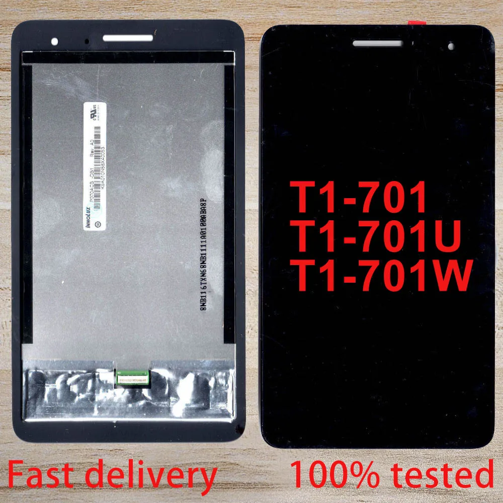 Testato Al 100% Per Huawei Honor Play Mediapad T1-701 T1 701U T1-701U T1-701W Tablet Lcd Touch Screen Digitizer Panel Assembly
