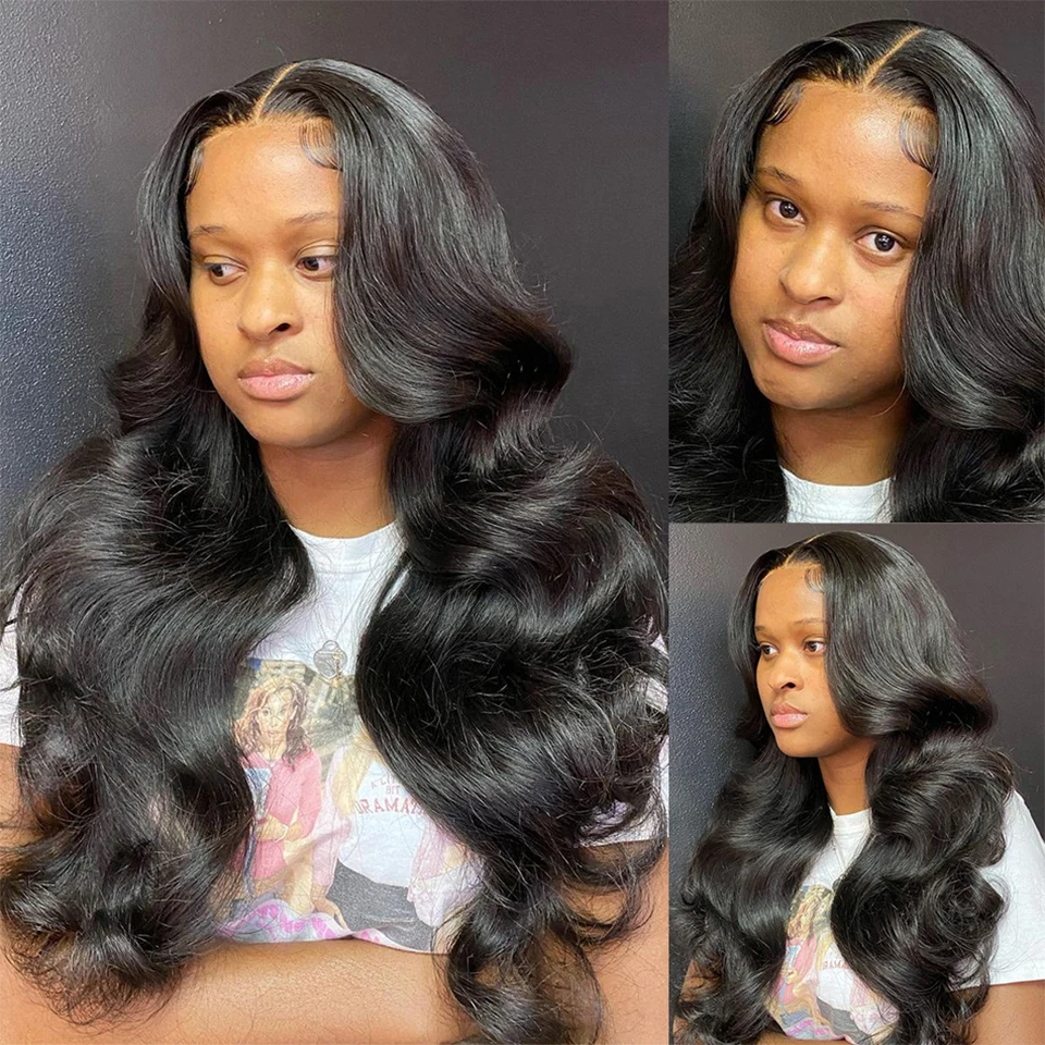 Onda do Corpo Pacotes com Frontal Feixes de Cabelo Humano com Fechamento Frontal com Pacotes Brasileiro Remy Rendas Onda Corpo Extensão 13*4 4 High Quality Apliques e perucas
