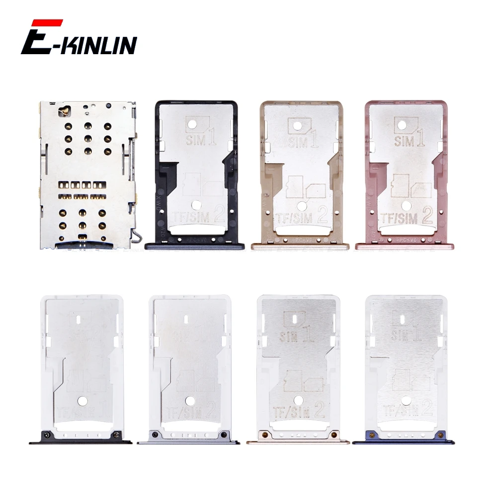 Sim Micro Sd Card Socket Holder Slot Tray Reader Per Xiaomi Redmi 4A 4 Pro Note 4 Adapter Container Connector Parts
