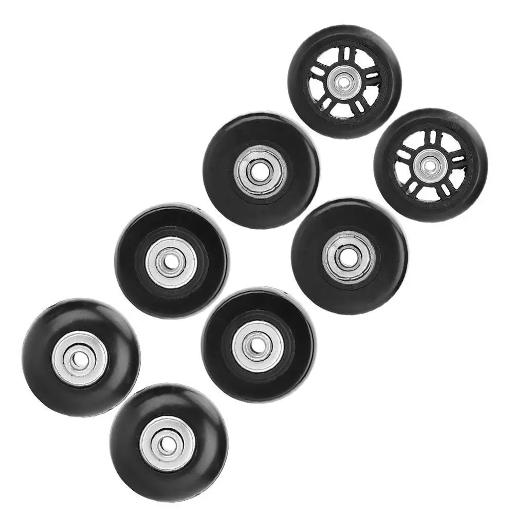 2 шт. резиновые багажные чемоданы колеса замена AxlesRepair OD 42/46/70 мм подшипники и валы