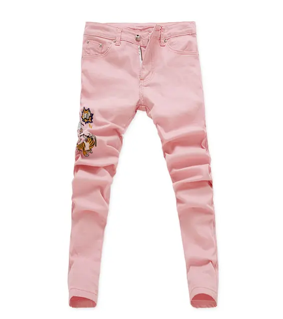 2021 New Fashion Ripped Jeans Men 