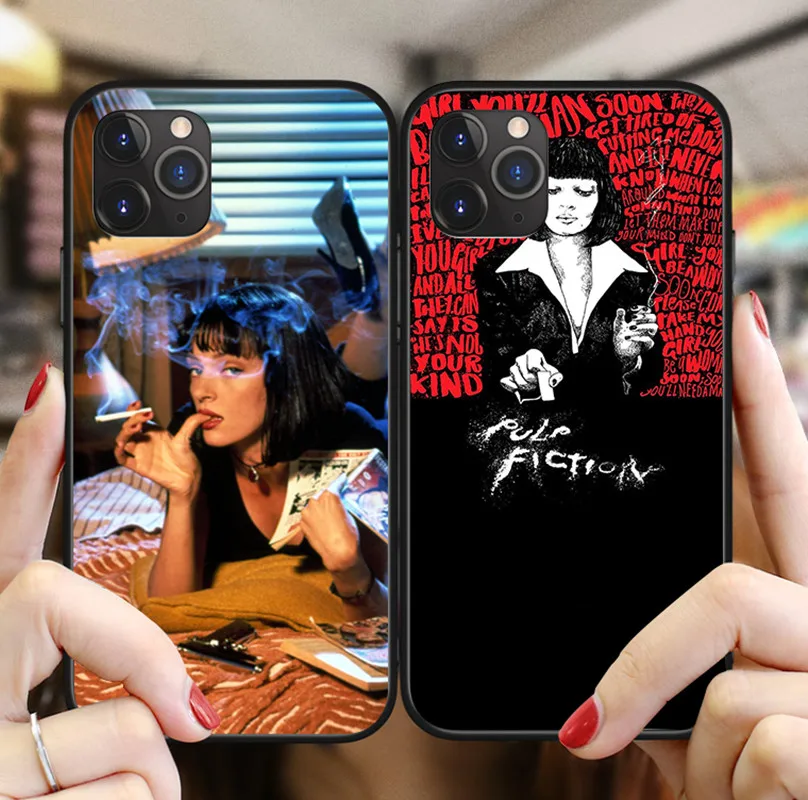 

For iPhone 11Pro MAX XR XS Funny PULP FICTION Case For iPhone 6 6S 7 8 Plus 5 5S SE Fashion Silicone Soft Back Cover Case Coque