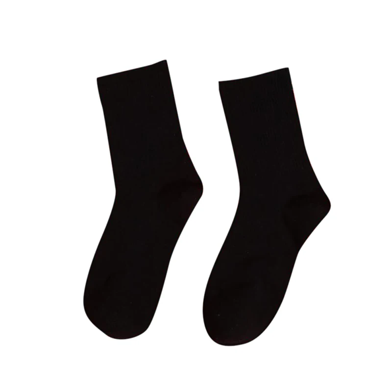 Хлопковые носки в стиле Харадзюку, хип-хоп, уличные, крутые, для девочек, для женщин и мужчин, модные, яркие, Неоновые носки, флуоресцентные, 11 цветов, унисекс, кучи носков - Цвет: Черный