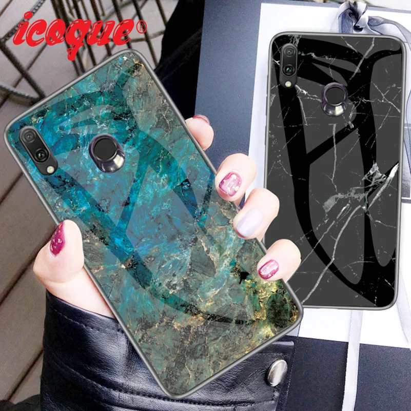 Стеклянный чехол для Oppo Realme 5 3 X2 Pro XT C2 Q X 1 Reno 2Z 2 Z 2F Ace Роскошный телефона A5 A9 2020 F7 F9 F11