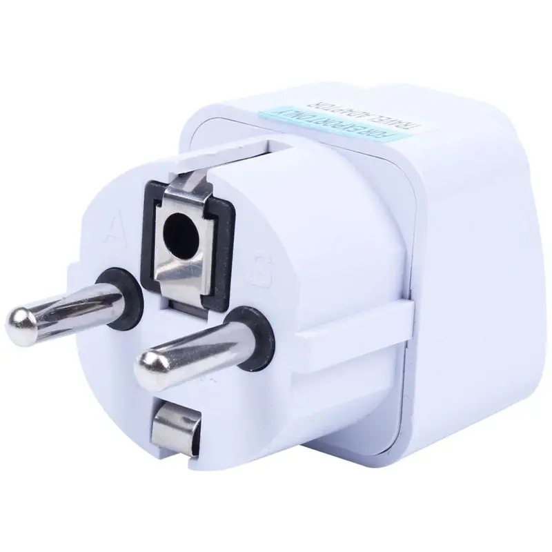 White Travel Plug Travel Adapter US / UK to EU plug 10A 250V #8 White Travel Plug Travel Adapter US / UK to EU plug 10A 250V #8