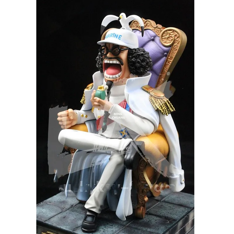 10" One Piece Statue Admiral of the Fleet Bust Sengoku Full-Length Portrait Human-Human Fruit GK Action Figure Toy BOX 25CM V591