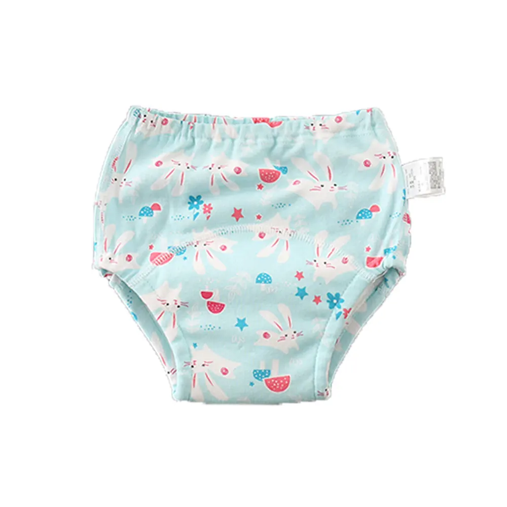 6 Layers Baby Kids Reusable Potty Training Pants Infant Cotton Underwear  Diaper Nappies Child Waterproof Panties Washable