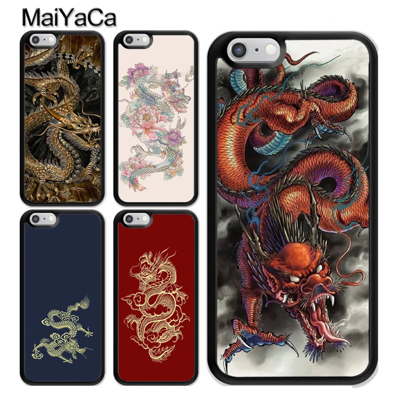

MaiYaCa Chinese Dragon Coque Accessories For iPhone 6 6S 7 8 Plus X XR XS MAX 5S SE Case TPU Phone Cover