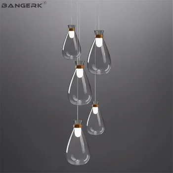 

Nordic Design Modern LED Pendant Light For Living Dining Room Bar Glass Hanging Lamp Loft Decor Home Indoor Droplight Fixtures