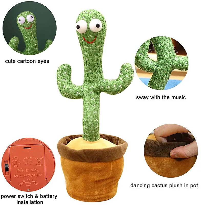 Dancing Cactus Cypis Electronic Plush 