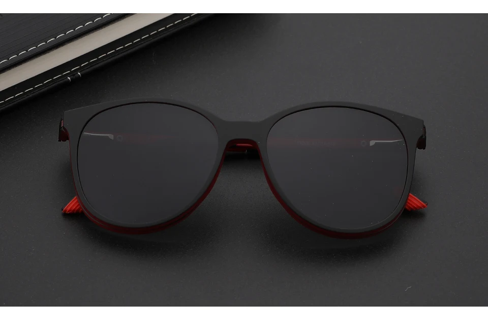 TR90 очки женские поляризованные солнцезащитные очки анти-радиационные магнитные прикрепляемые очки круглые UV400 Защитные солнцезащитные очки с линзами# T6202