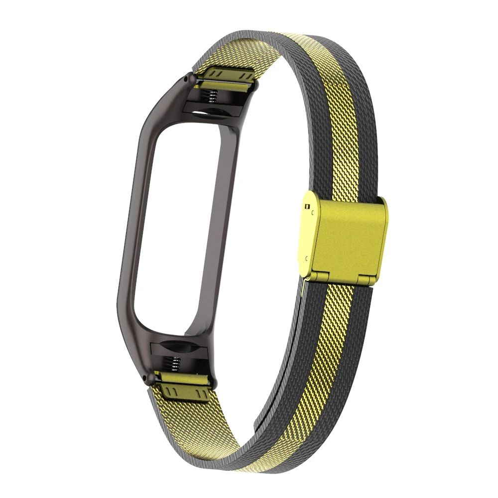 Металлический ремешок для mi band 4, умные браслеты из нержавеющей стали, браслет для Xiaomi mi band 4, браслет серебристого и черного цвета для mi band 4 nfc